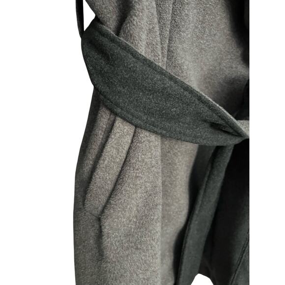 A NEW DAY WOMENS SHAWL COLLAR WRAP 3/4 COAT GRAY SIZE XL PRE OWNED - Picture 4 of 5